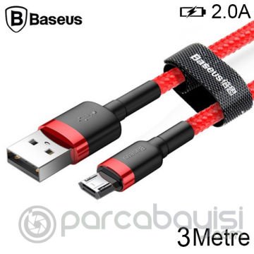 Baseus Cafule Micro Usb 3metre Uzun Halat Usb Şarj Kablo