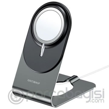 ALLY İPhone 12 Magsafe İçin Standlı Alüminyum Masa Üstü Tutucu Magsafe Stand Tutucu