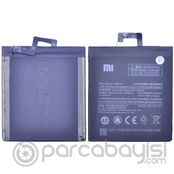 Xiaomi Mi 5c Bn20 2860mah Pil Batarya