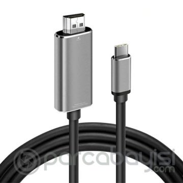 Ally Type-C to HDMİ 4K 60Hz Çevirici Görüntü Kablosu 1.8M - HDTV Projektör