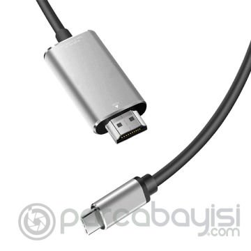 Ally Type-C to HDMİ 4K 60Hz Çevirici Görüntü Kablosu 1.8M - HDTV Projektör