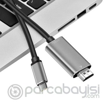 Ally Type-C to HDMİ 4K 60Hz Çevirici Görüntü Kablosu 1.8M - HDTV Projektör