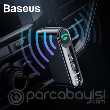 Baseus Qiyin WXQY Wireless Bluetooth 5.0 3.5mm Jack Aux Araç Ses Aktarım Kiti Adaptör