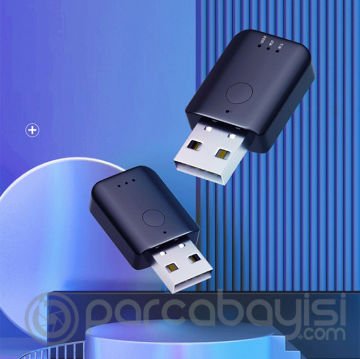 ALLY T50 Bluetooth 5.1 USB Wireless Kablosuz Adaptör+Fm Transmitter