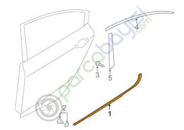 Kia Cerato Arka Kapı Cam Bakaliti Sol Orjinal | 83210A7010