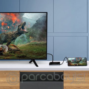 BASEUS Bend Angle No.7 HDMİ USB 3.0 USB 6in1 USB TYPE C Adaptör