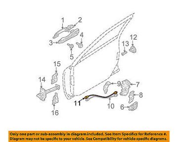 Kia Cerato Ön Kapı Kilit Teli Sağ Orjinal | 813922F000