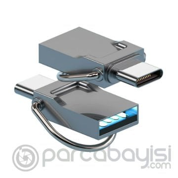 ALLY 64GB Type-c Usb Otg Flash Bellek - USB 2.0 100MB-S Flash Disk