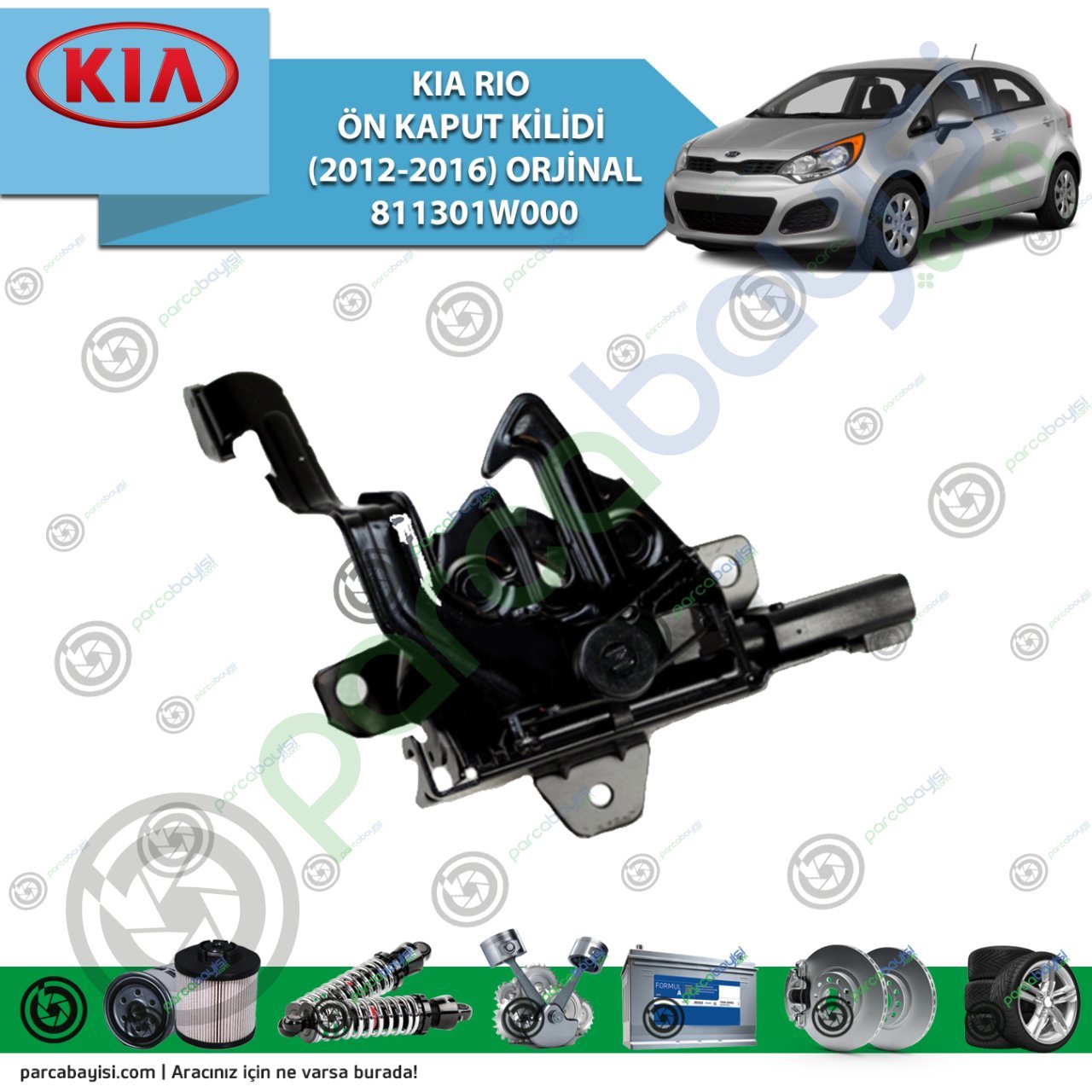 Kia Rio Ön Kaput Kilidi (2012-2016) Orjinal | 811301W000