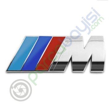 Bmw ///M Bagaj Ve Çamurluk Amblem Logo Sticker Büyük Boy