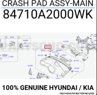 Kia Ceed Torpido Komple Orjinal | 84710A2000Wk