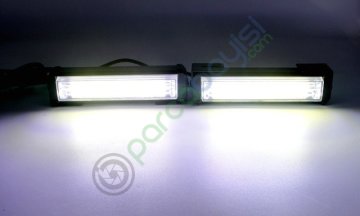 Çakar Led Işık 12 Farklı Flash Modlu Beyaz Işık 2 Li Set Su Geçirmez