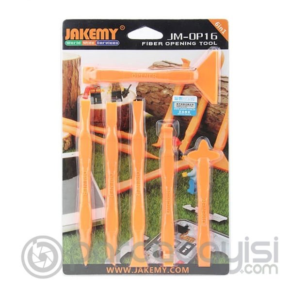 JAKEMY JM-OP16 6 Parça Fiber Tablet Telefon Açma Aparatı Set