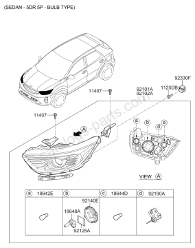 Kia Stonic Sol Far Orjinal | 92101H8410