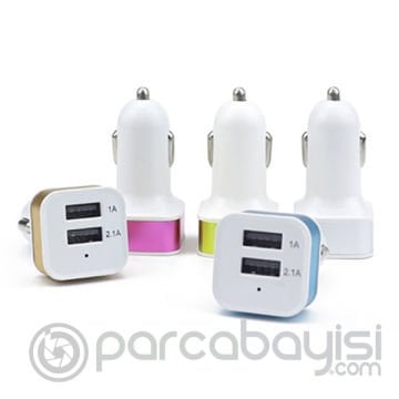 Ally Çift Usb Girişli Oto Şarj Aleti Başlık