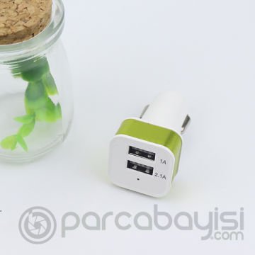 Ally Çift Usb Girişli Oto Şarj Aleti Başlık