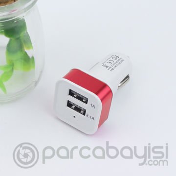 Ally Çift Usb Girişli Oto Şarj Aleti Başlık