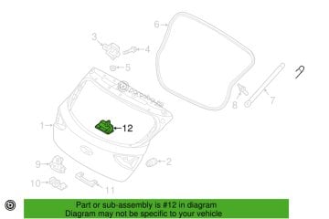Kia Ceed Hyundai i30 Bagaj Acma Düğmesi Orjinal | 81260A5000