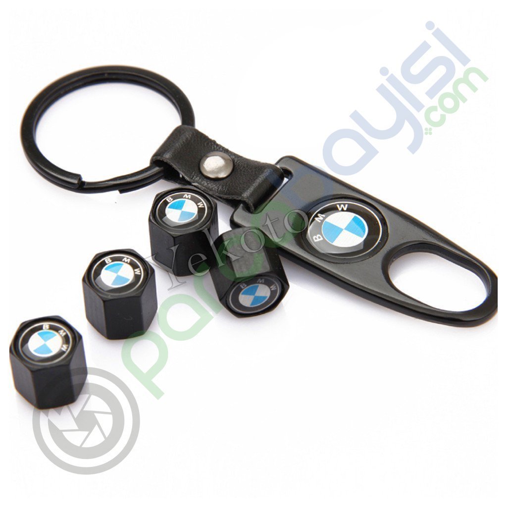 Bmw Logo Metal Anahtarlık Ve Sibop Kapak Seti 1.Kalite