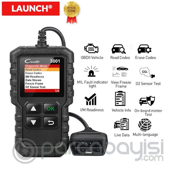 LAUNCH X431 CRP3001 OBDII Araç Arıza Tespit Cihazı