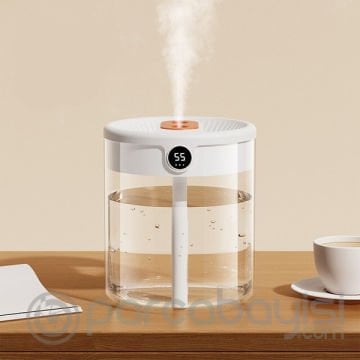 Ezere K15 Işıklı Led Ekranlı Humidifier Araç-Ev Hava Nemlendirme Cihazı