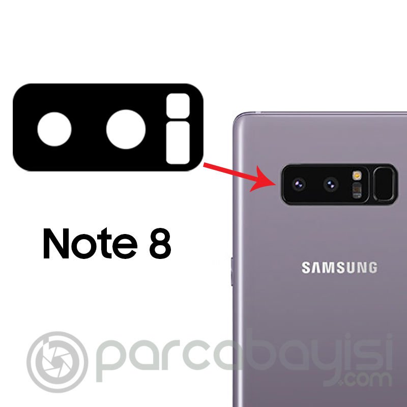 Samsung Galaxy Note 8 İçin Kamera Lens Kapak