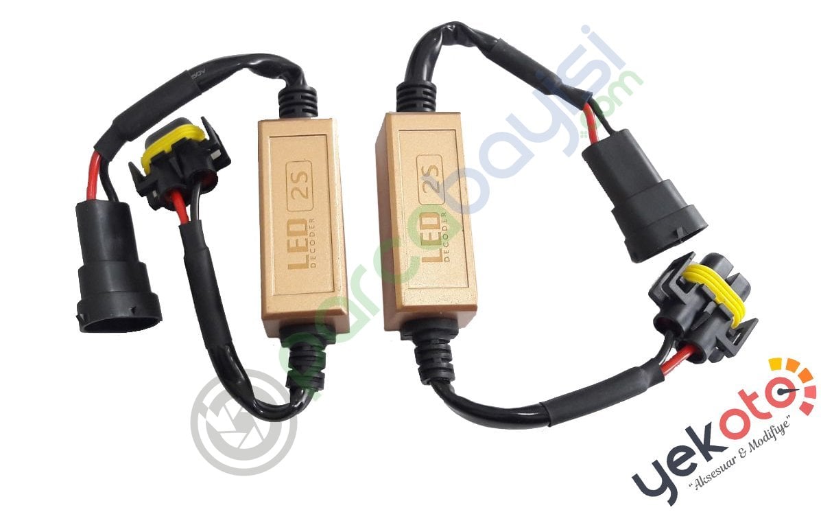 H11 Xenon Arıza Lambası Kesici Canbus Arıza Lambası Söndürme Modülü 2 Li Set