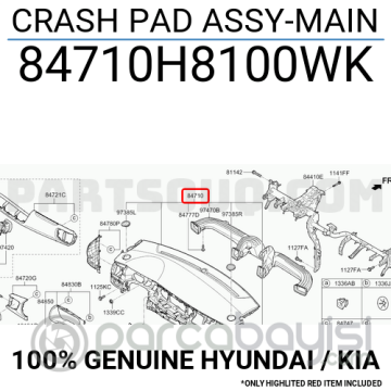 Kia Rio Torpido Komple Orjinal | 84710H8100Wk