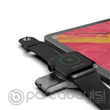 ALLY Apple iWatch İçin Taşınabilir 2 in 1 USB + Type-C Şarj Standı