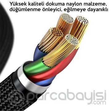 Baseus Horizontal USB Type-C PD18W iPhone 12-11 PRO,XR XS MAX  Hızlı Şarj Kablo 1Metre
