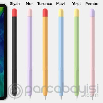 Ally Apple Pencil 1 İçin Koruyucu Kaymaz Silikon Kılıf
