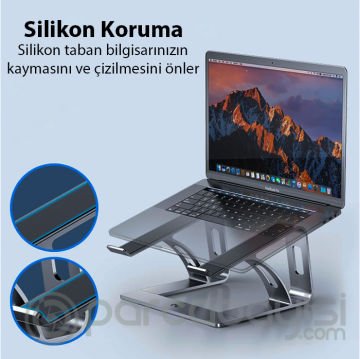 ALLY MC LS653 Premium Ergonomik Alüminyum Laptop-Bilgisayar Standı