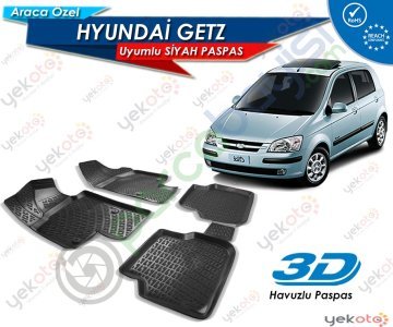 Hyundai Getz Uyumlu Araca Özel 3D Havuzlu Paspas