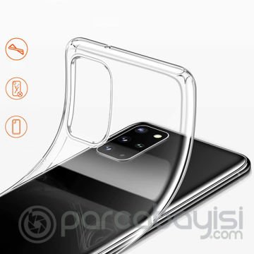 Ally Samsung Galaxy S20+ Plus Kamera Korumalı Silikon Kılıf