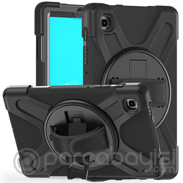 Ally SM Galaxy Tab A7 Lite T220-T225Kılıf 3 Katmanlı Standlı Zırh Shockproof Kılıf