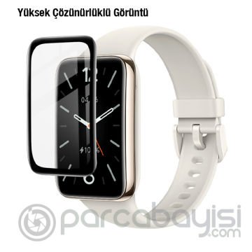 Xiaomi Mi Band 7 Pro 3D Full Kaplama Ekran Koruyucu PET+PMMA