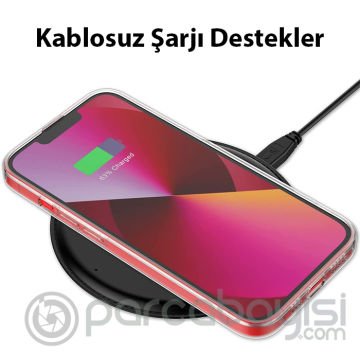 ALLY iPhone 14 6.1inç Crystal Clear Kamera Korumalı Sert PC Kılıf