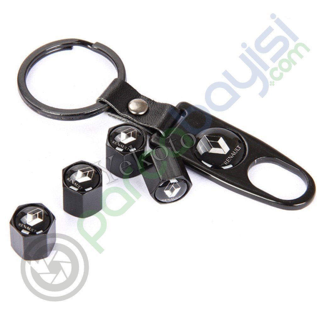 Renault Metal Anahtarlık Ve Sibop Kapak Seti 1.Kalite
