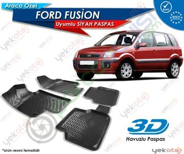 Ford Fusion Uyumlu Araca Özel 3D Havuzlu Paspas