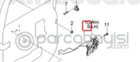 Bongo Arka Kapı Kilit Sol Orjinal | 814104E010