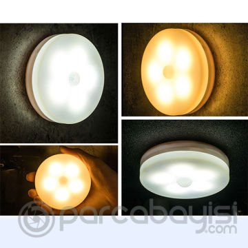 ALLY Akıllı Led Sensorlu Otomatik Usb Şarj Edilebilir Gece Lambası Led