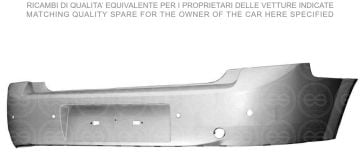 TAMPON ARKA 4 SENSÖRLÜ ASTARLI OPEL VECTRA C 2002-2009 | 9186136 | 9186136