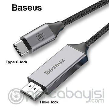 Baseus Catsy Usb Type-C Hdmi 4k Hdtv Kablo Macbook,S9 Note 9