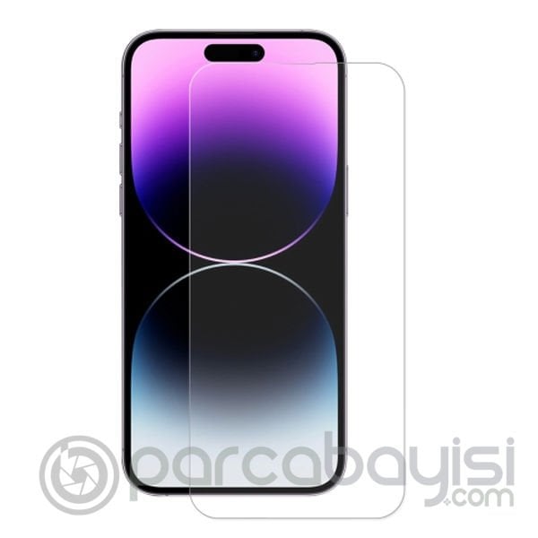 ALLY iPhone 14 Pro Max 6.7inç Tempered Kırılmaz Cam Ekran Koruyucu