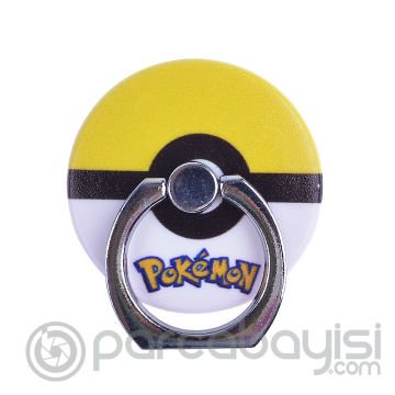 Pokemon Go Karakterli Standlı Yuzuk Telefon Tutucu