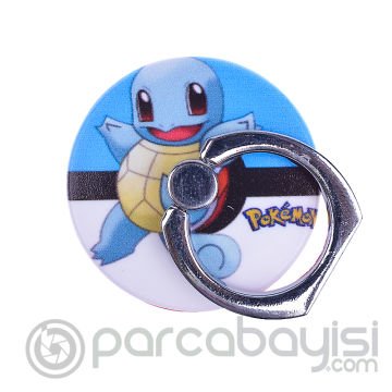 Pokemon Go Karakterli Standlı Yuzuk Telefon Tutucu