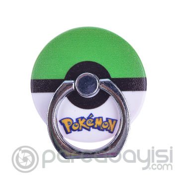 Pokemon Go Karakterli Standlı Yuzuk Telefon Tutucu