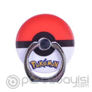 Pokemon Go Karakterli Standlı Yuzuk Telefon Tutucu
