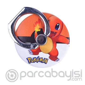 Pokemon Go Karakterli Standlı Yuzuk Telefon Tutucu