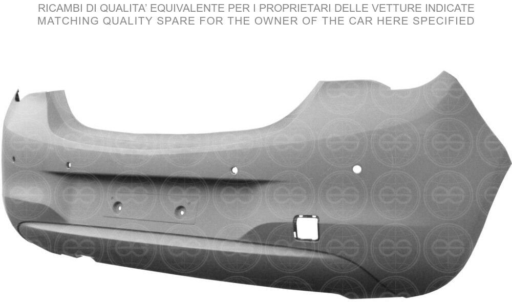 TAMPON ARKA 4 SENSÖRLÜ  ASTARLI OPEL CORSA E 2014> | 39002831 | 39002831